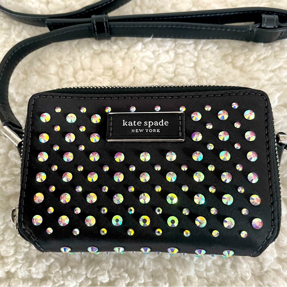 Kate Spade Double Zip Embellished Micro Crossbody - Picture 2 of 8